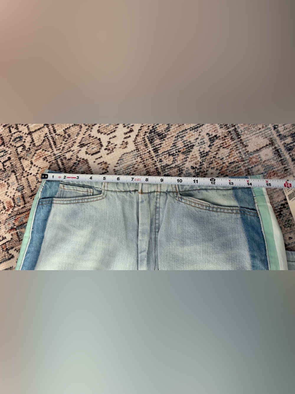Pilcro Light Blue Wide-Leg Denim Jeans - Picture 15 of 16
